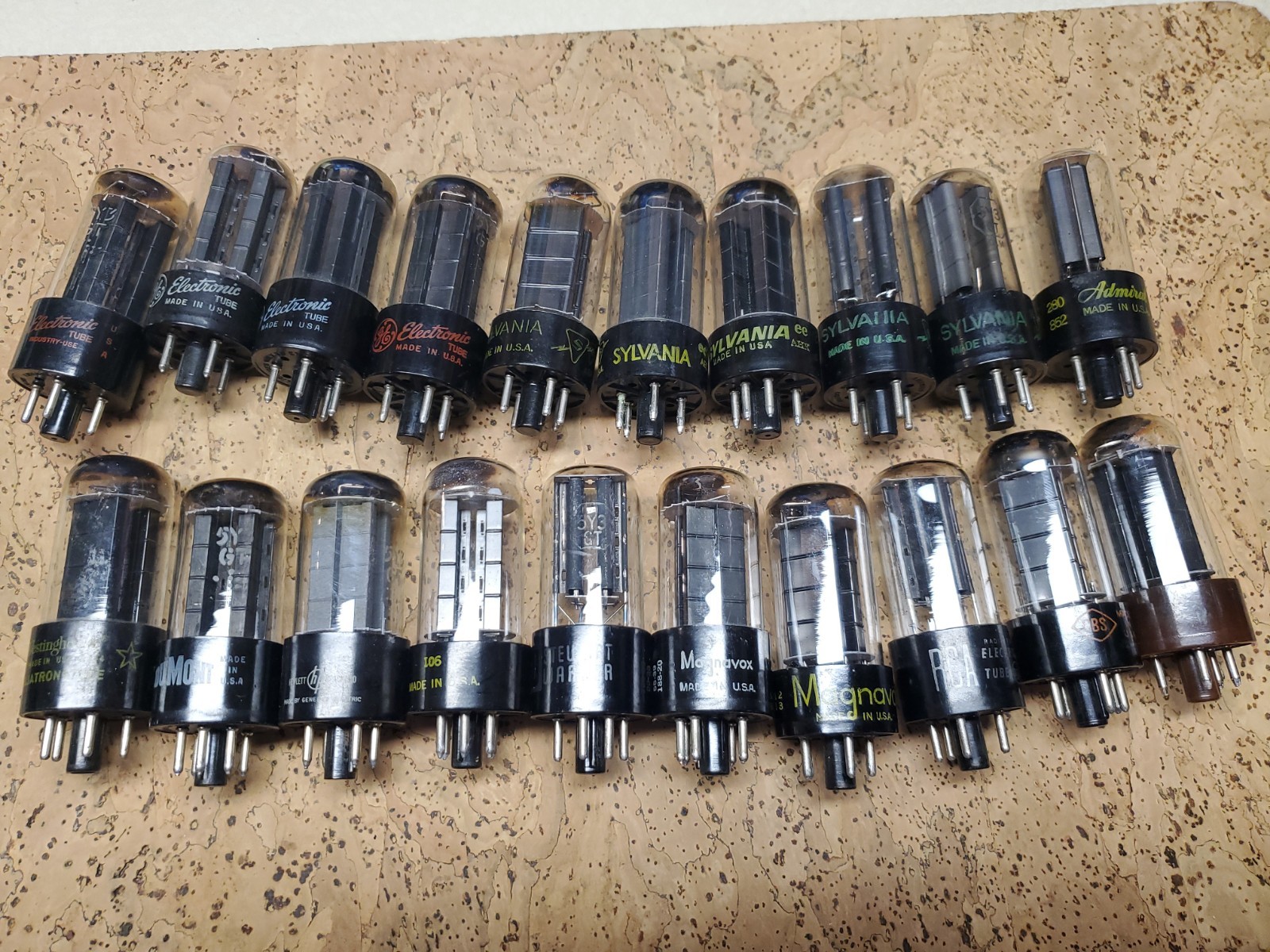 Lot of 20 Mixed Brands 5Y3 GT Rectifier Vacuum Tubes