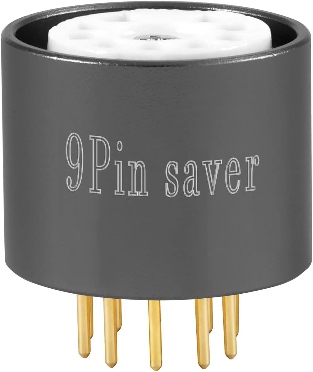 2Pcs 9Pin Tube Saver 12AX7 12AU7 12AT7 EL84 6BQ5 6P14 ECC83 ECC82 ECC81 7025 CV