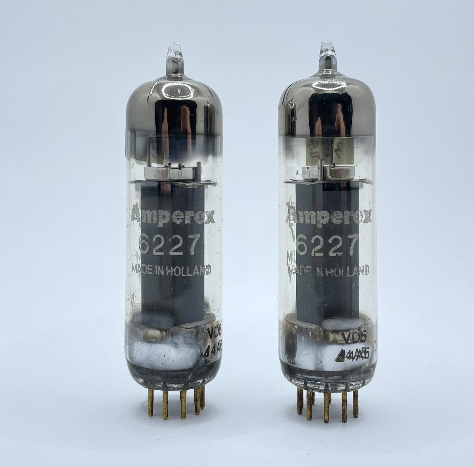 Amperex 6227 E80L Pentode. Strong Matched Pairs. Made In Holland.