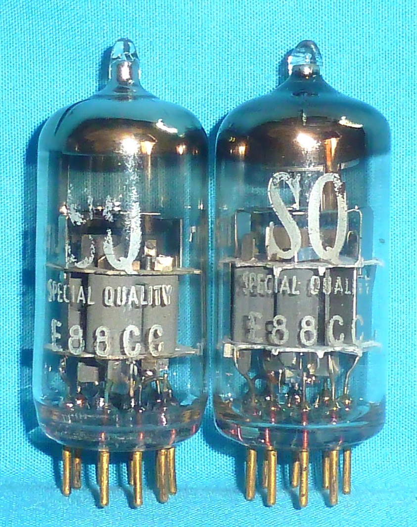 Pair-Philips E88CC 6922 Special Quality Gold Pin Vintage Electronic Preamp Tube