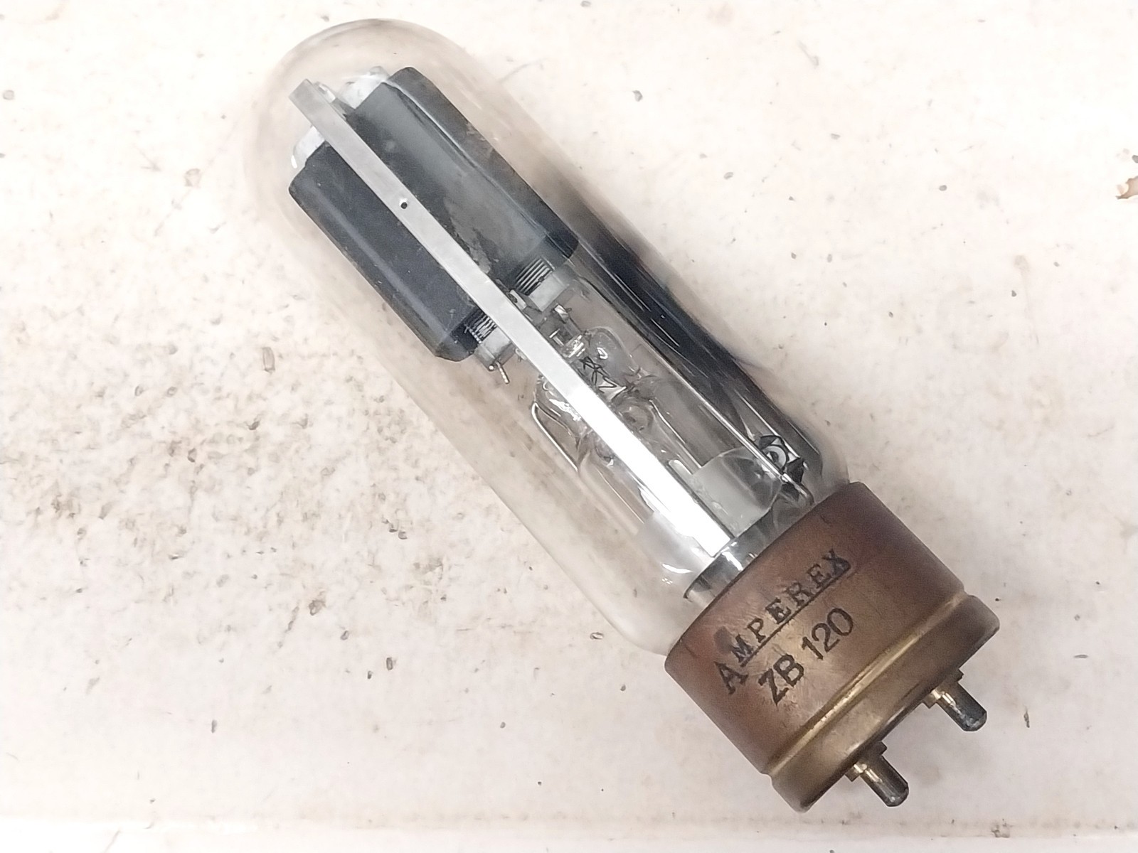 Nice Fil OK Amperex ZB-120 50 Watt Triode / Old Vintage Ham Radio Tube Audio Amp