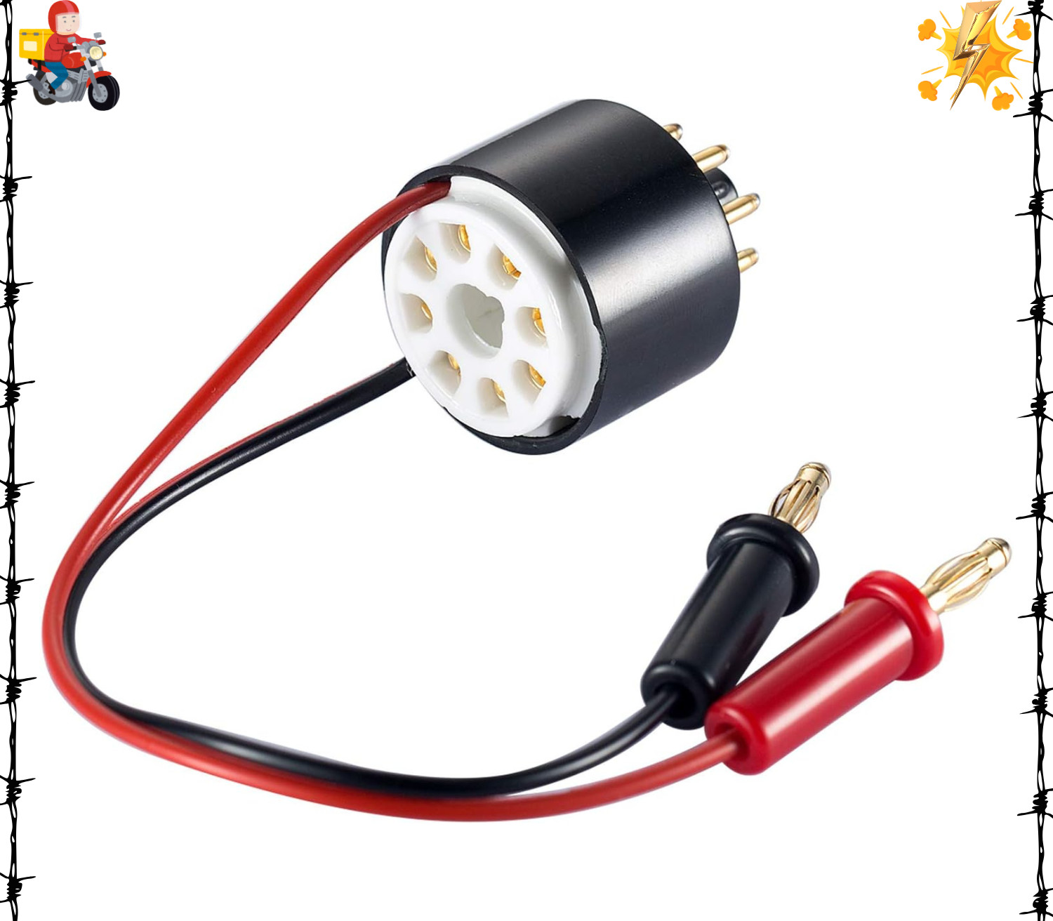 Tube Amp Bias Current Probe Tester 8 Pin Socket for EL34 KT88 6L6 6V6 5881 6550