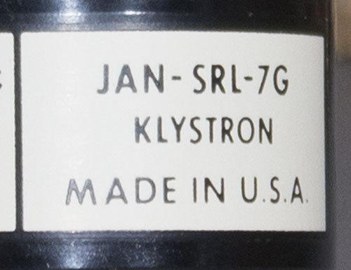 NEW Sperry Instruments JAN-SRL-7G Linear Beam Vacuum Tube Klystron SRL7G