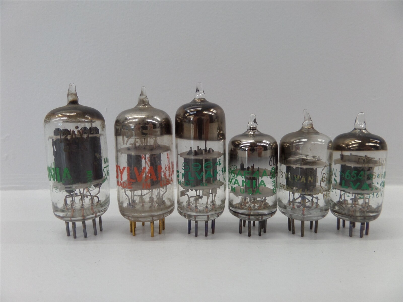 Mixed Lot Of 51 Sylvania 6V6GT 12AX7 6E5 Electron Tubes