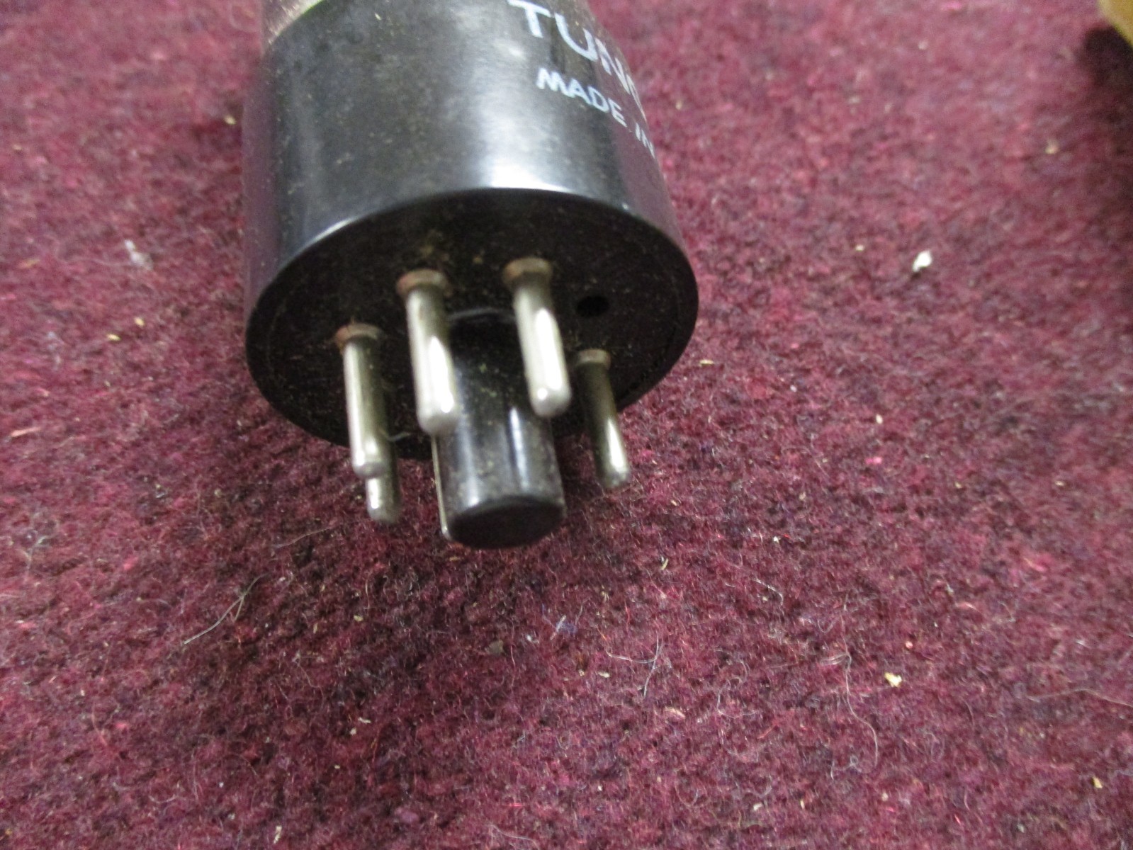 NOS Tung-Sol Black Glass JAN CTL 6F6GT tube. Test 101% emissions & 103% gm. 1947