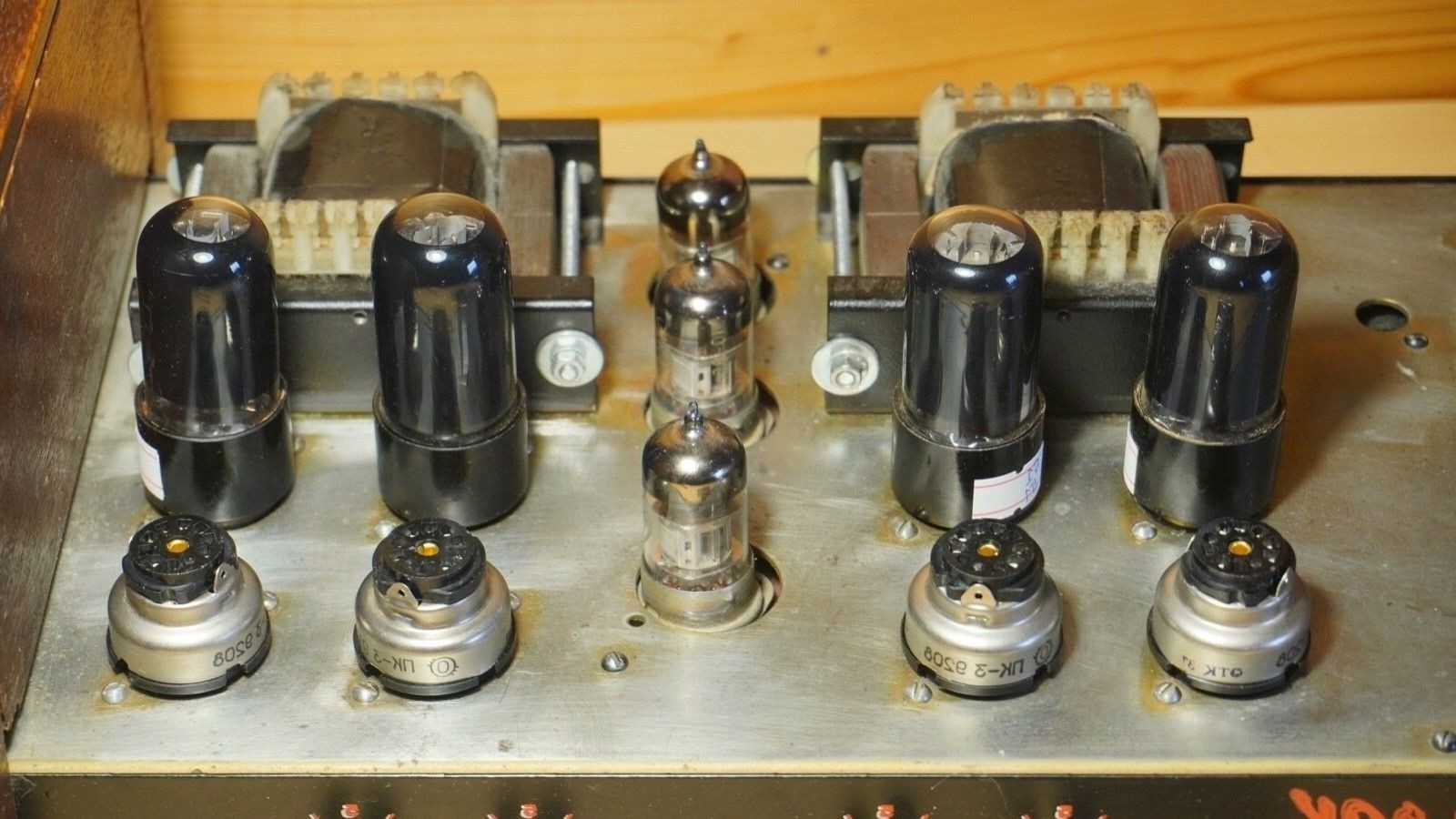 4x 6P1P-EV NOS Matched QUAD 1% Tube Set WITH CONVERTERS TO 6V6