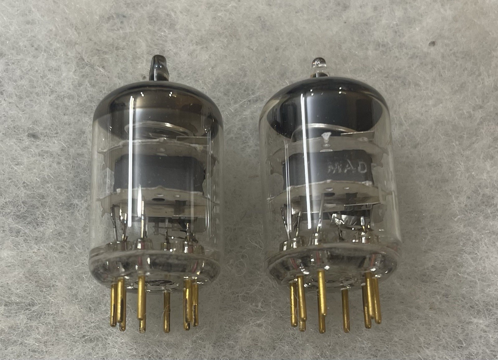 Telefunken E180F D3a E810F E280F E282F Diamond Bottom NOS Matched Pair #1