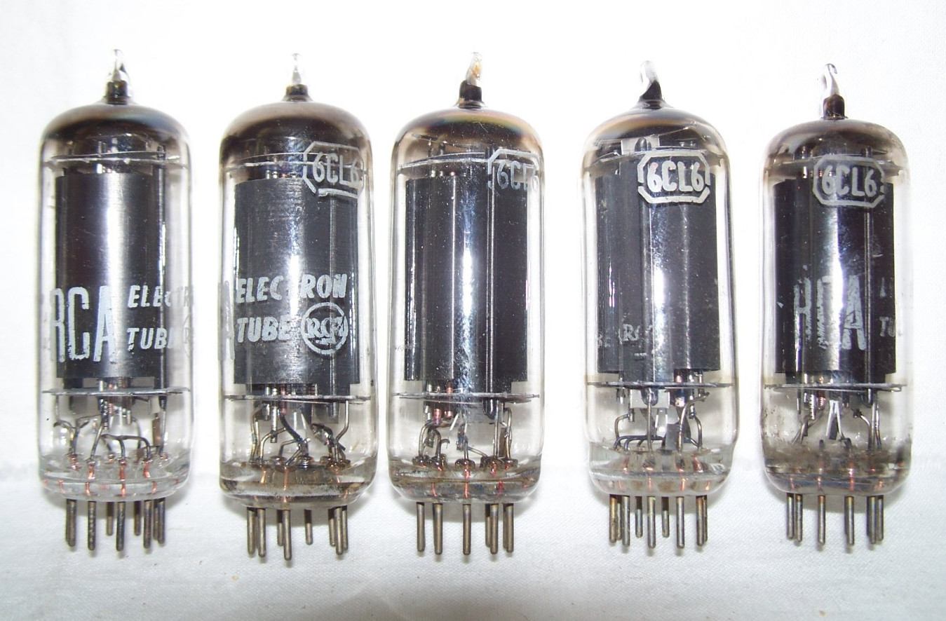 Lot of (20) RCA 6CL6 tubes,radio,amp,pentode,6197,black plate