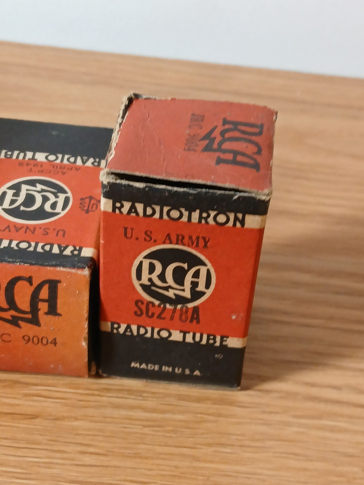 4-Vintage NOS NIB 1945 JRC 9004 Vacuum Tubes Same Date Codes
