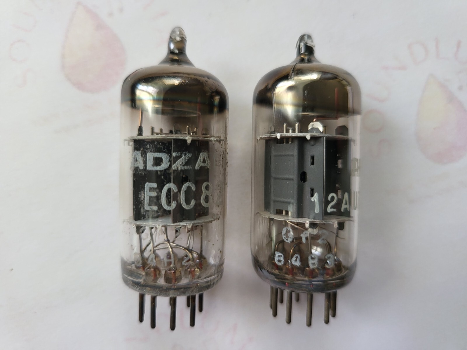 Mullard 12AU7 ECC82 Matched Pair – Philips/Adzam Labels – Blackburn 1964 Gf2