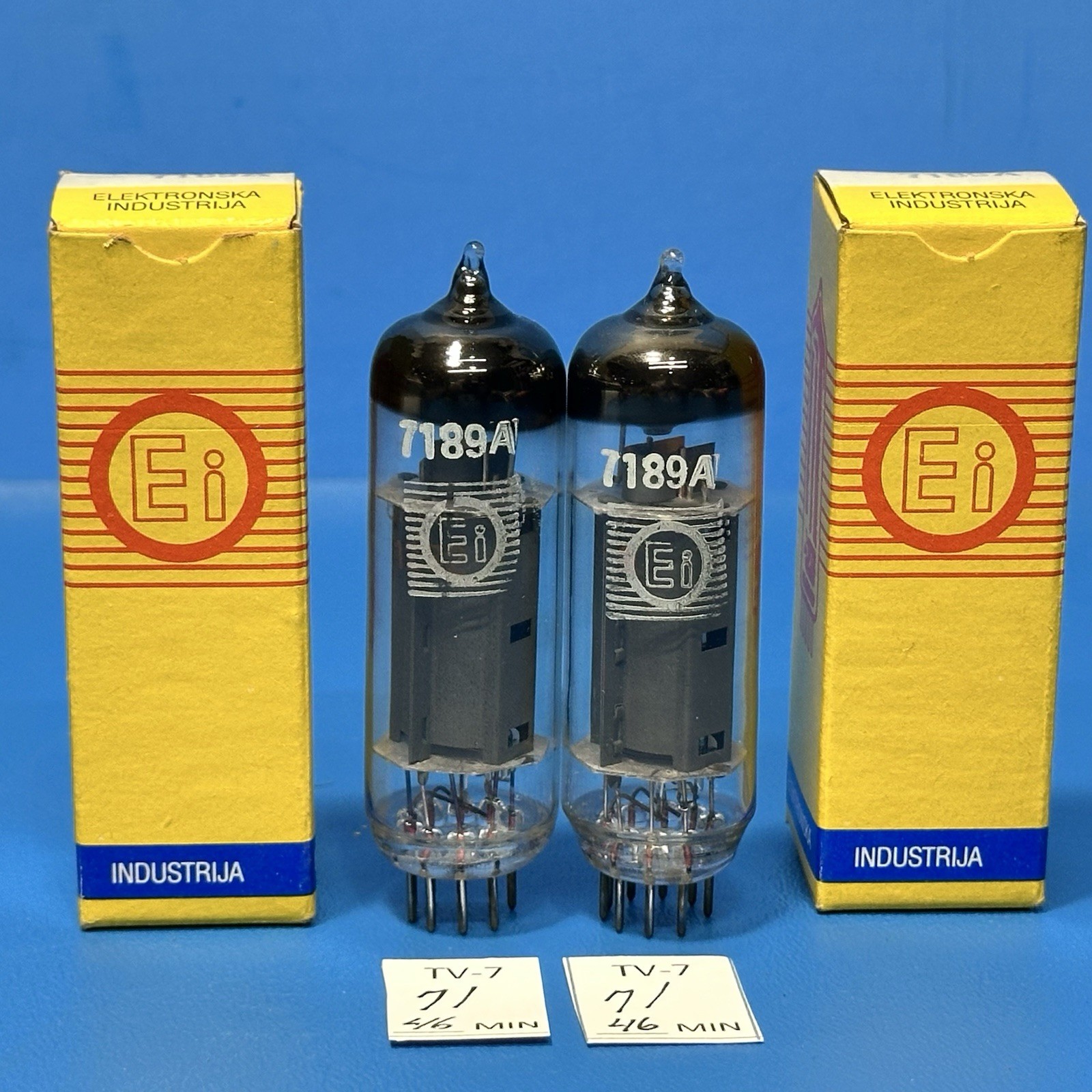 MATCHED PAIR NOS NIB Ei 7189A TUBES