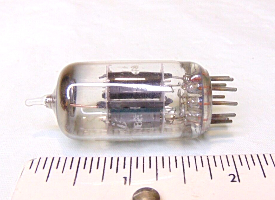 General Electric 12ax7 USA TESTED 81-81/56 Vacuum Tube Grey plates