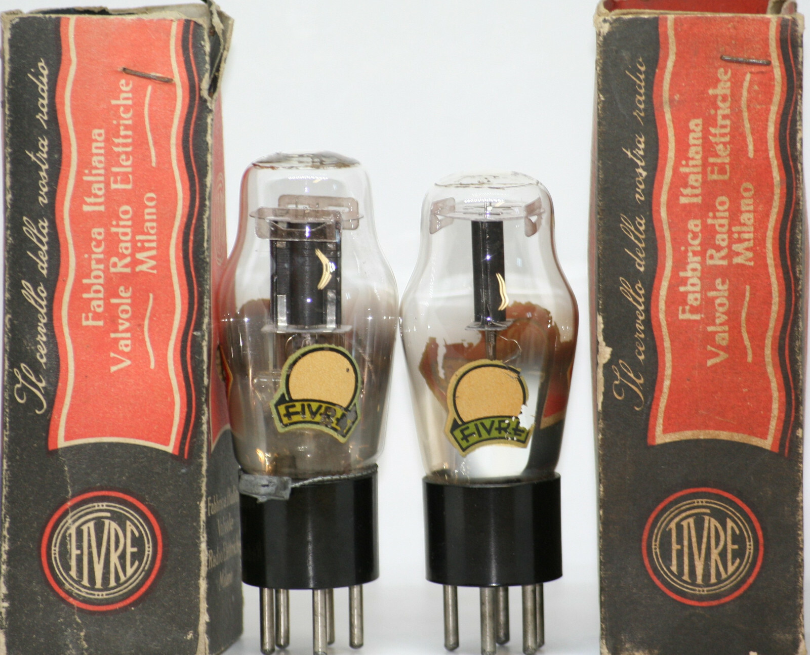 76 tube pair Fivre Italy preamp tubes amplifier black type 45 amp vacuum 245 2a3