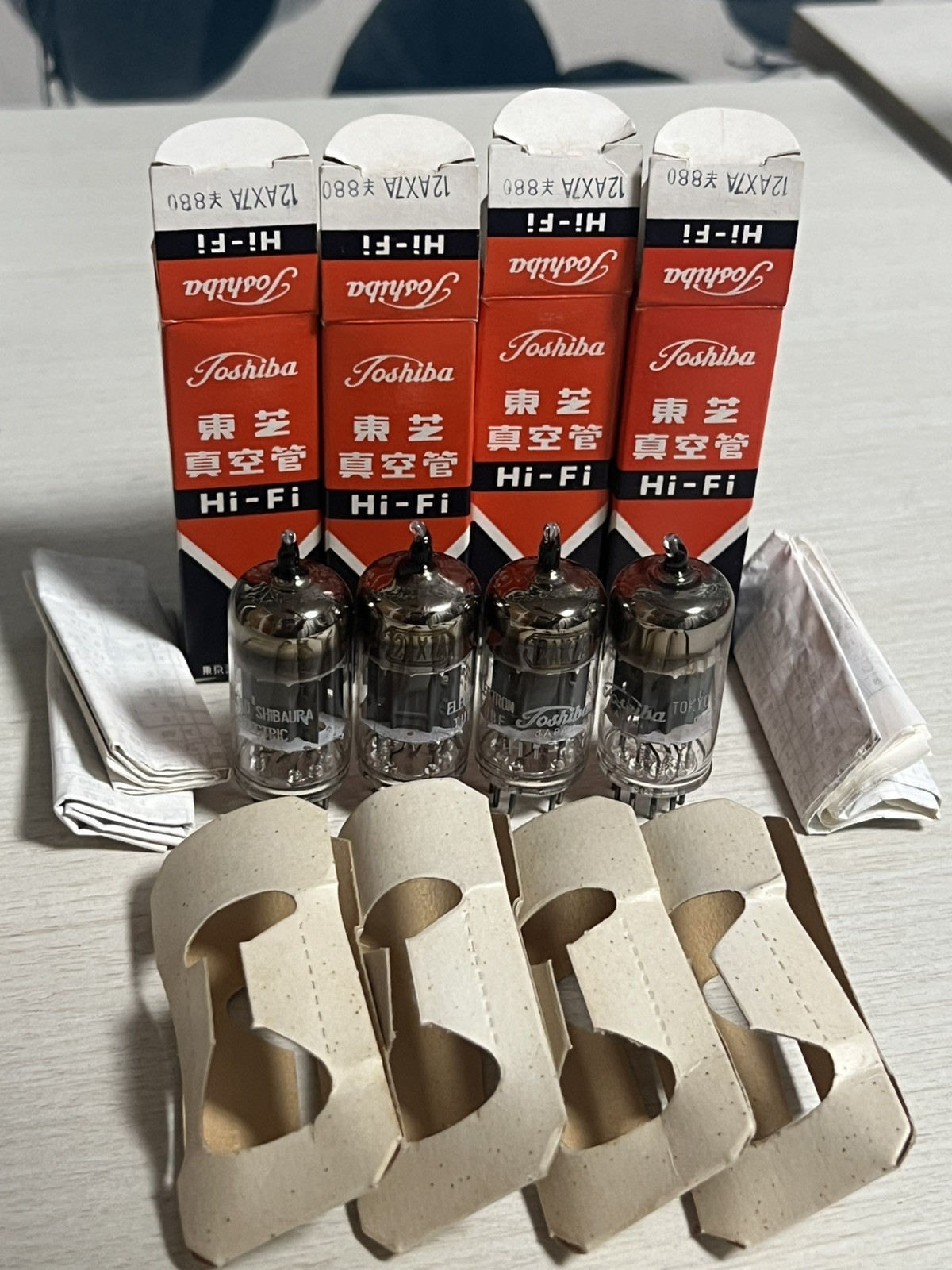4 x 12AX7A TOSHIBA HI-FI TESTED Vacuum Tube