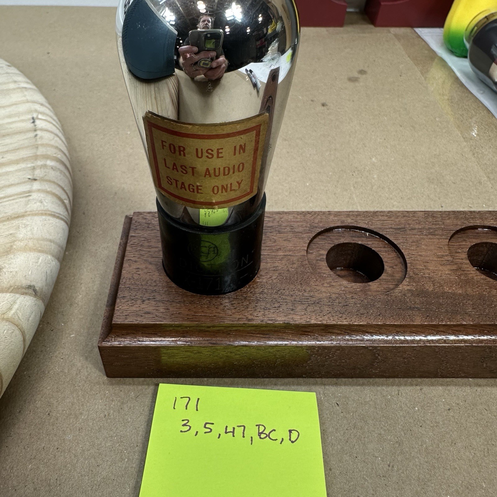 RCA Radiotron UX 171A Globe Vacuum Tube TV-7 Tested Good