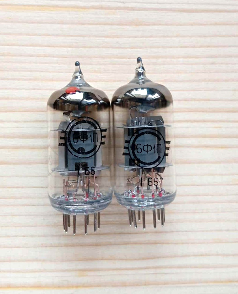 2 pcs 6F1P ( 6Ф1П ECF80 ) Same Date Vacuum Tubes Svetlana 60′ NEW NOS