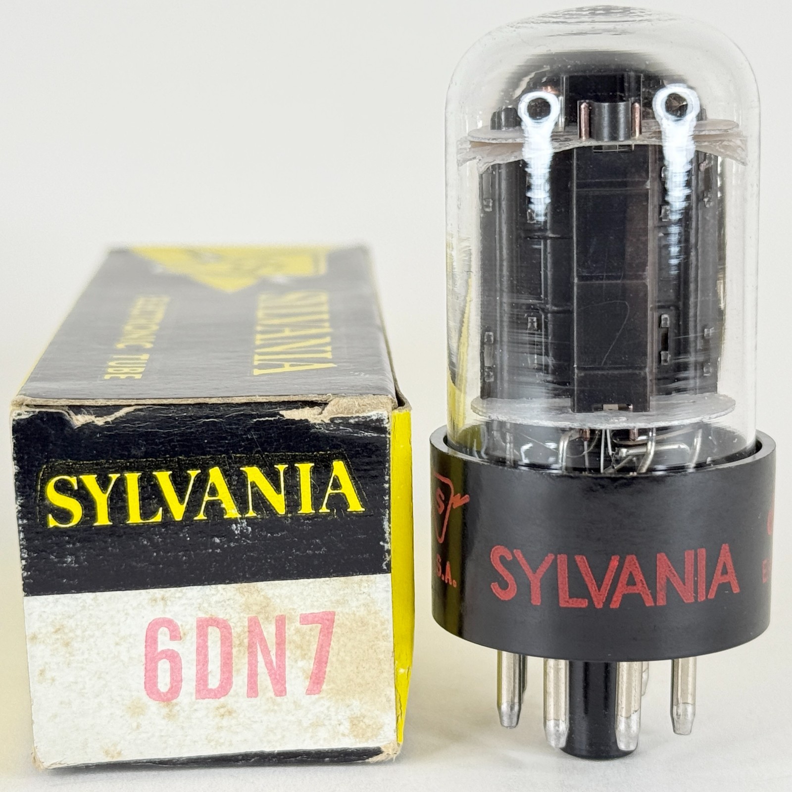 (1) Tested 1969 Sylvania 6DN7 Tube with Box Red Letters Code de EAN Dual Triode