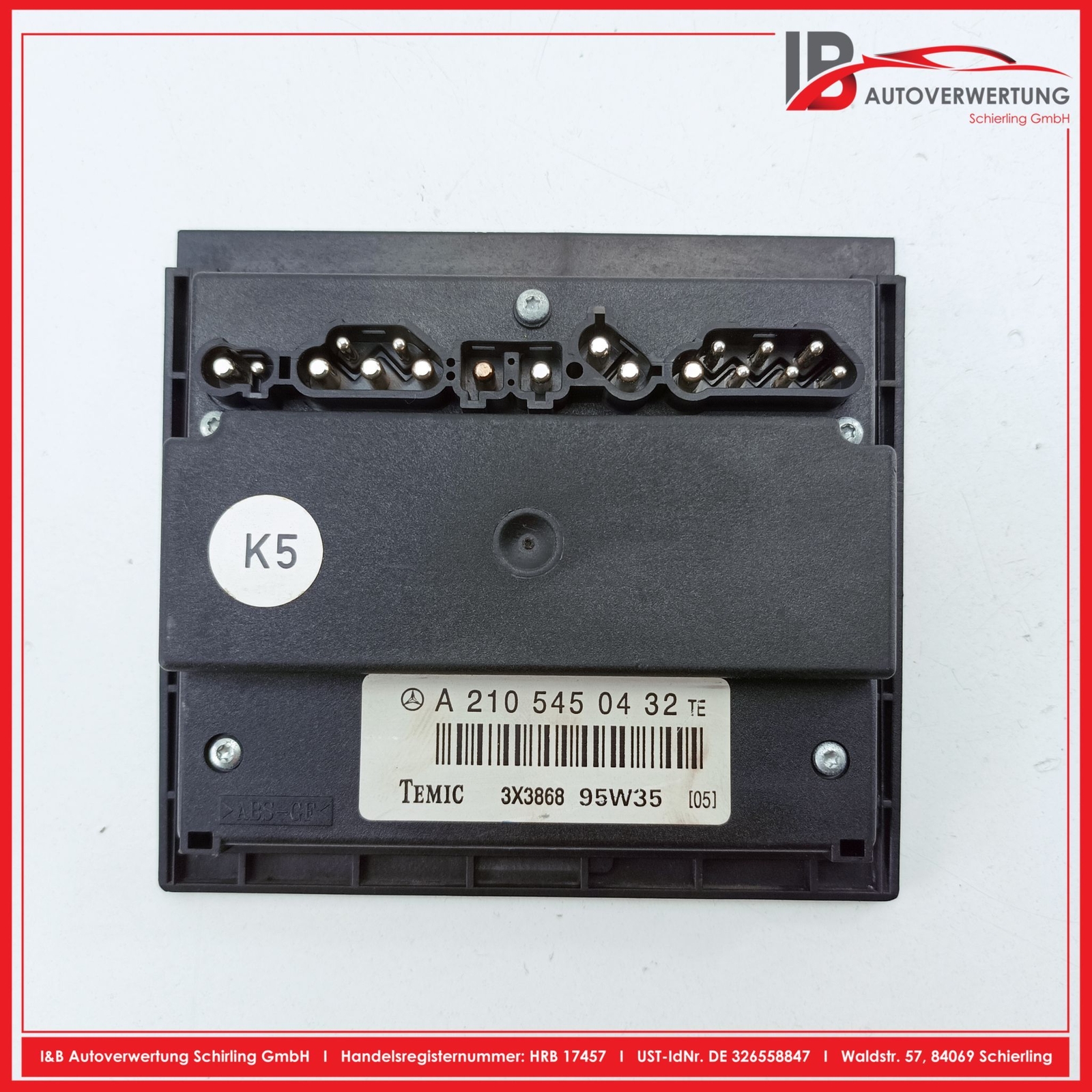 MERCEDES-BENZ E-CLASS W210 ECU CLIMATE CONTROL UNIT A2105450432 TEMIC