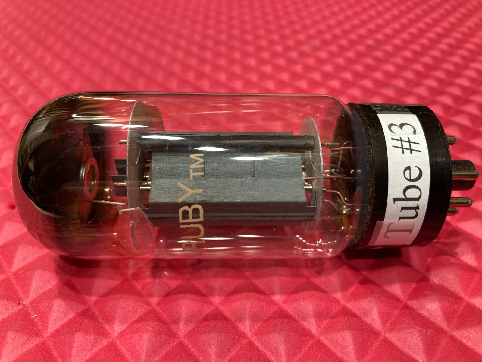 (1) RUBY 6L6 Vacuum Tube, used but tests strong!