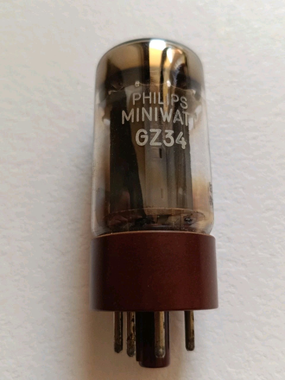 GZ34 Philips MINIWATT Tube Brown Base Valve Rhören NEW Tested