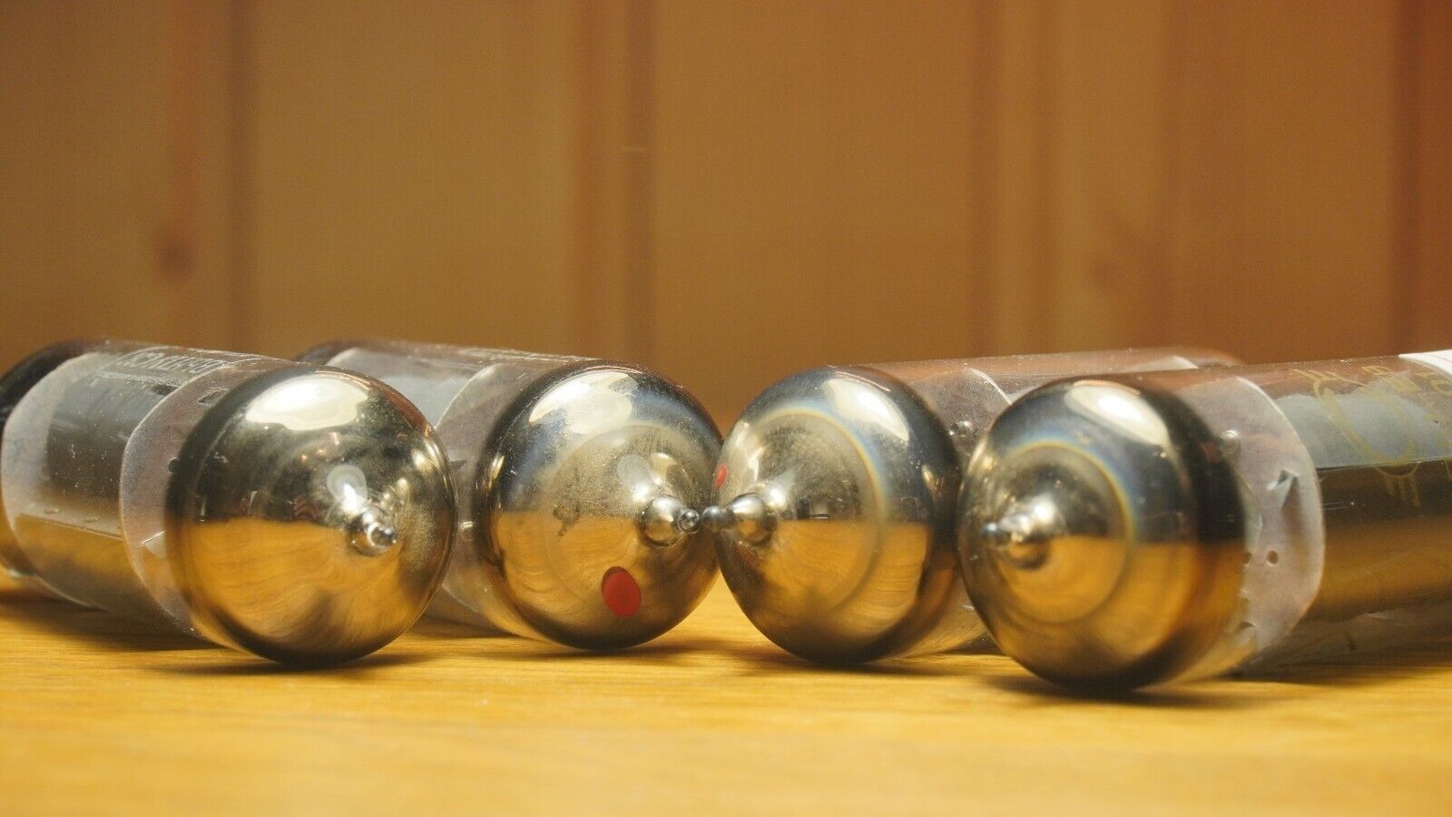 4x 6P1P-EV NOS Matched QUAD 1% Tube Set WITH CONVERTERS TO 6V6