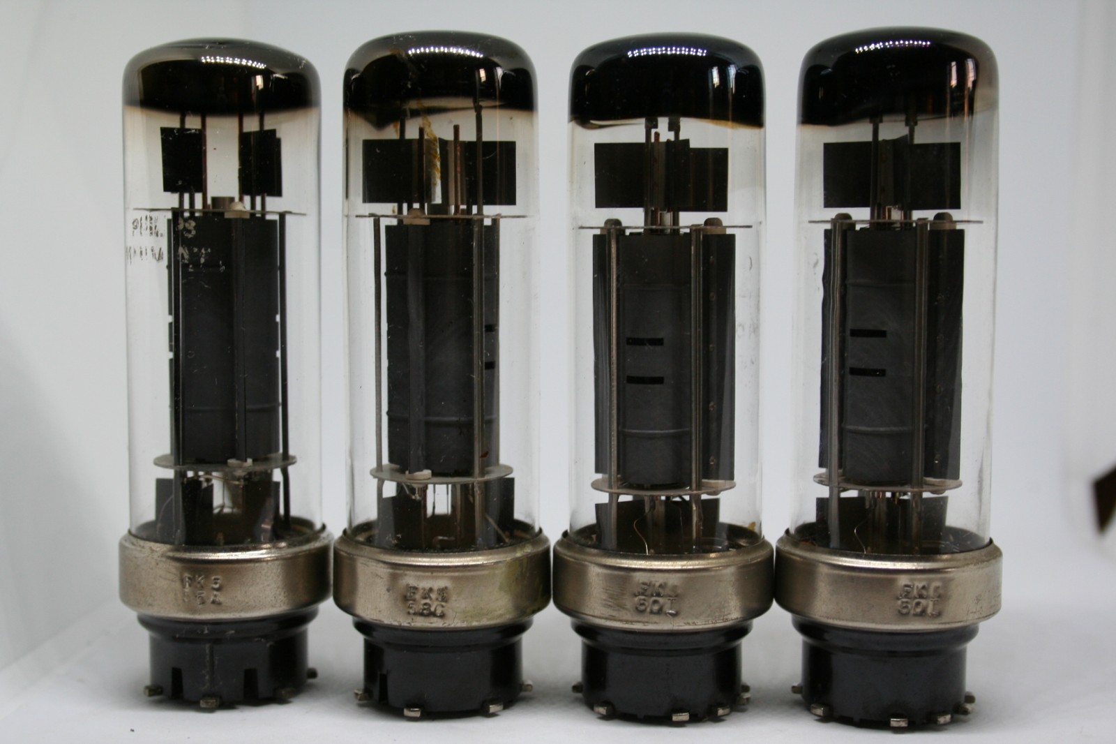 4699 METAL BASE EL6/425 TUBE QUAD MATCHED 1950’s PRE EL34 EL60 VINATGE STEREO X4