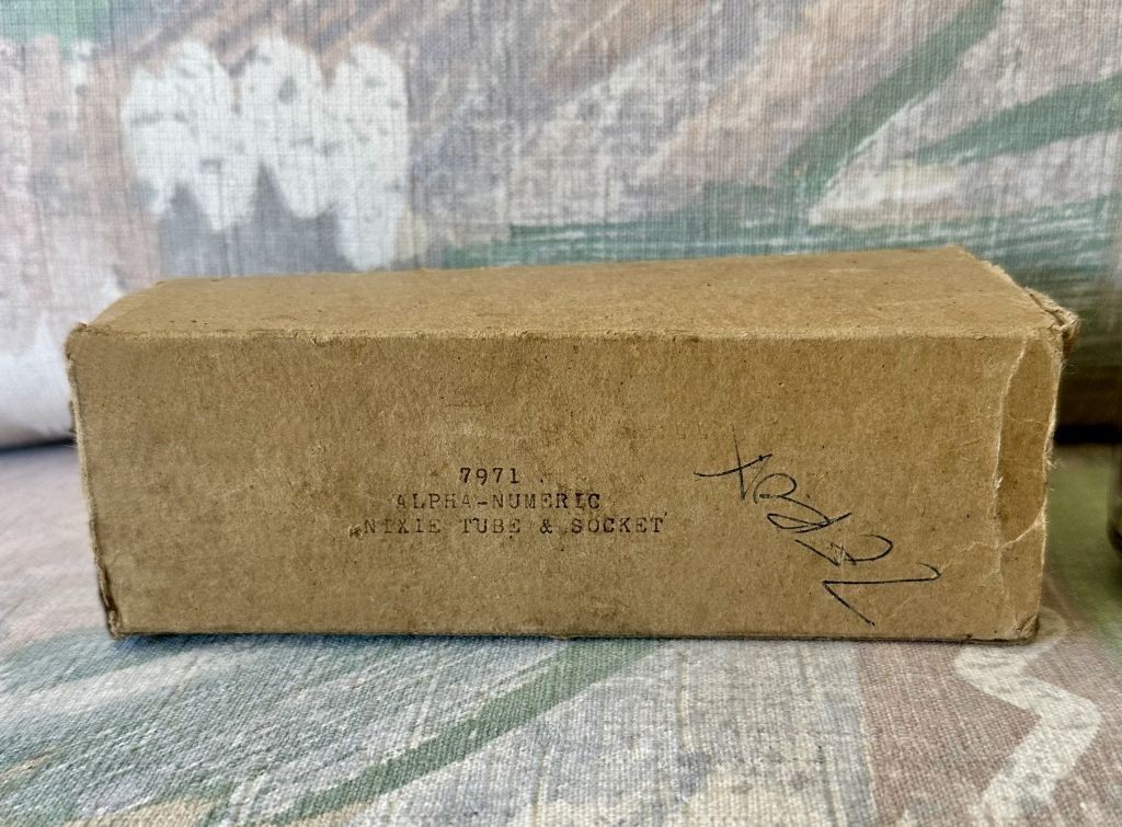 Burroughs B-7971 Large Numerical Display Nixie Tube w/ Box