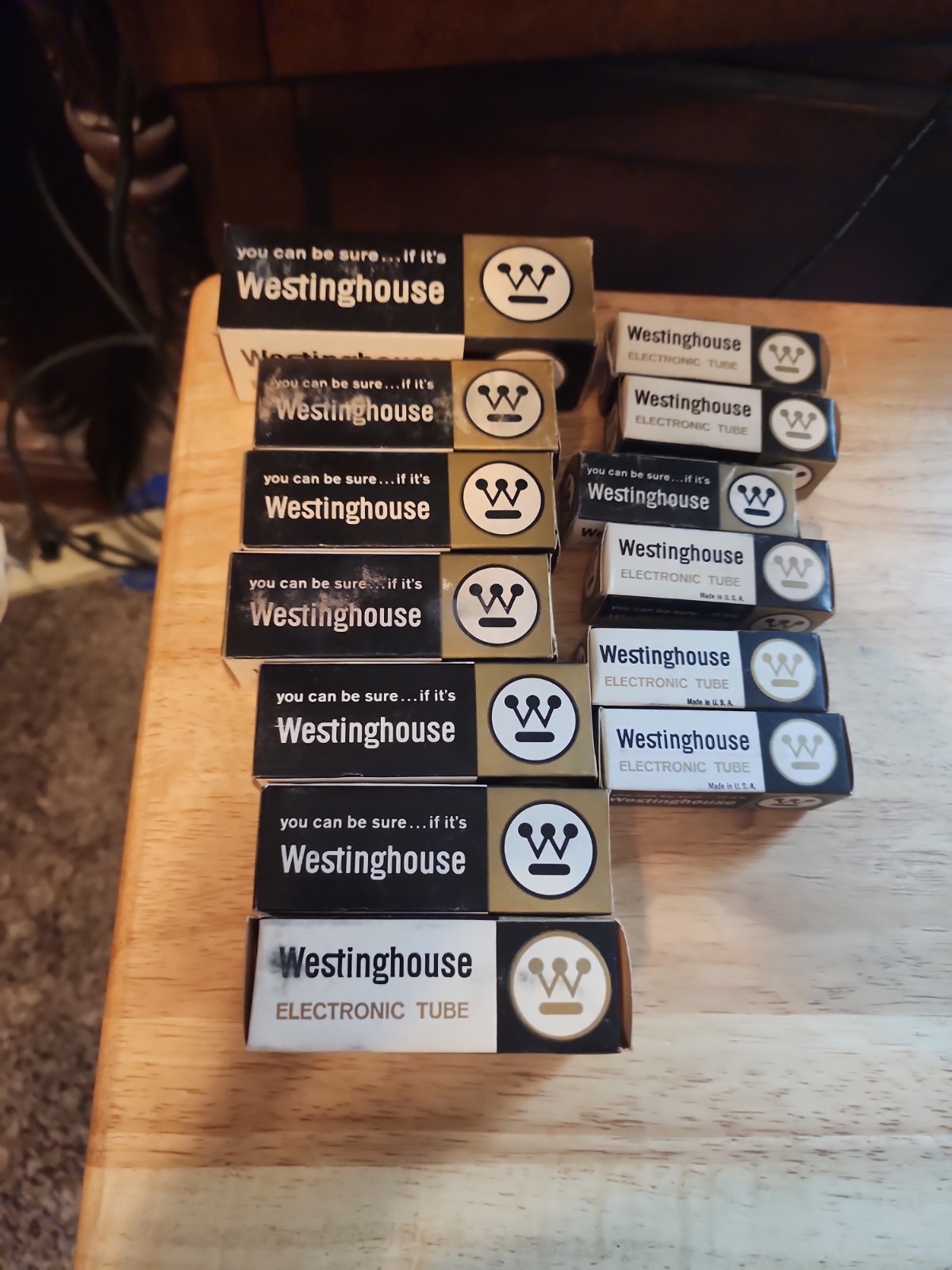 Vintage Westinghouse Electric Tube Tubes – NOS – Original Boxes Lot of 18