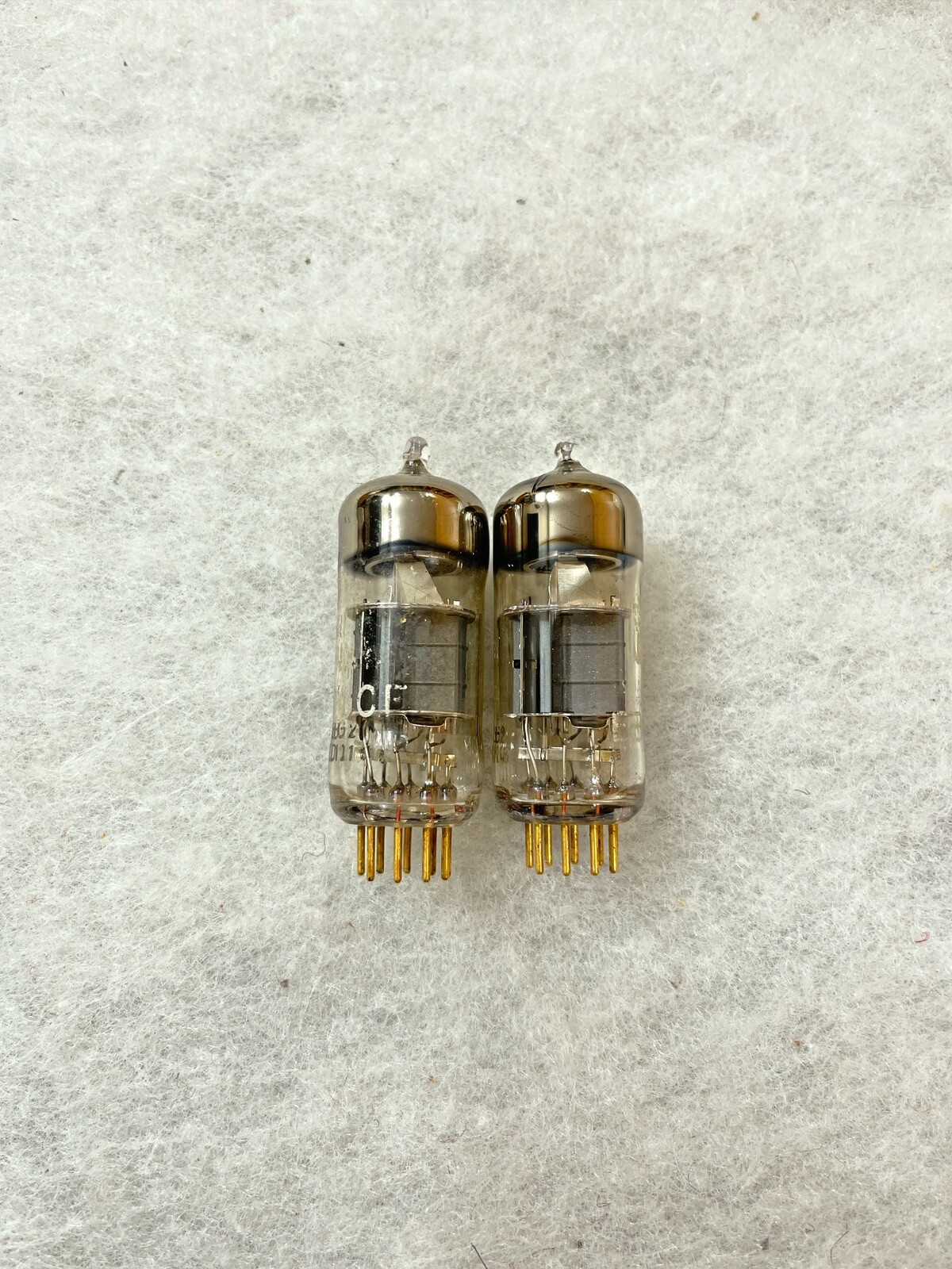Philips Miniwatt E80CF 6U8 ECF80 ECF82 Pinched Waist Tested NOS Matched Pair