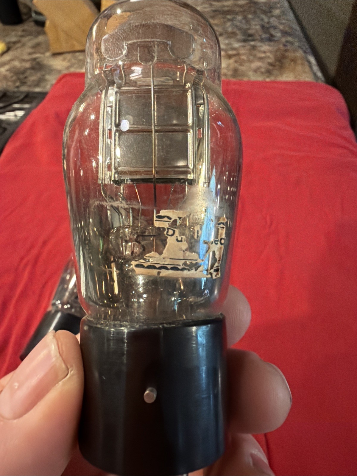 Pair Of Wards Super Airlines 01A Engraved Base Vacuum Tubes UNTESTED/For Parts