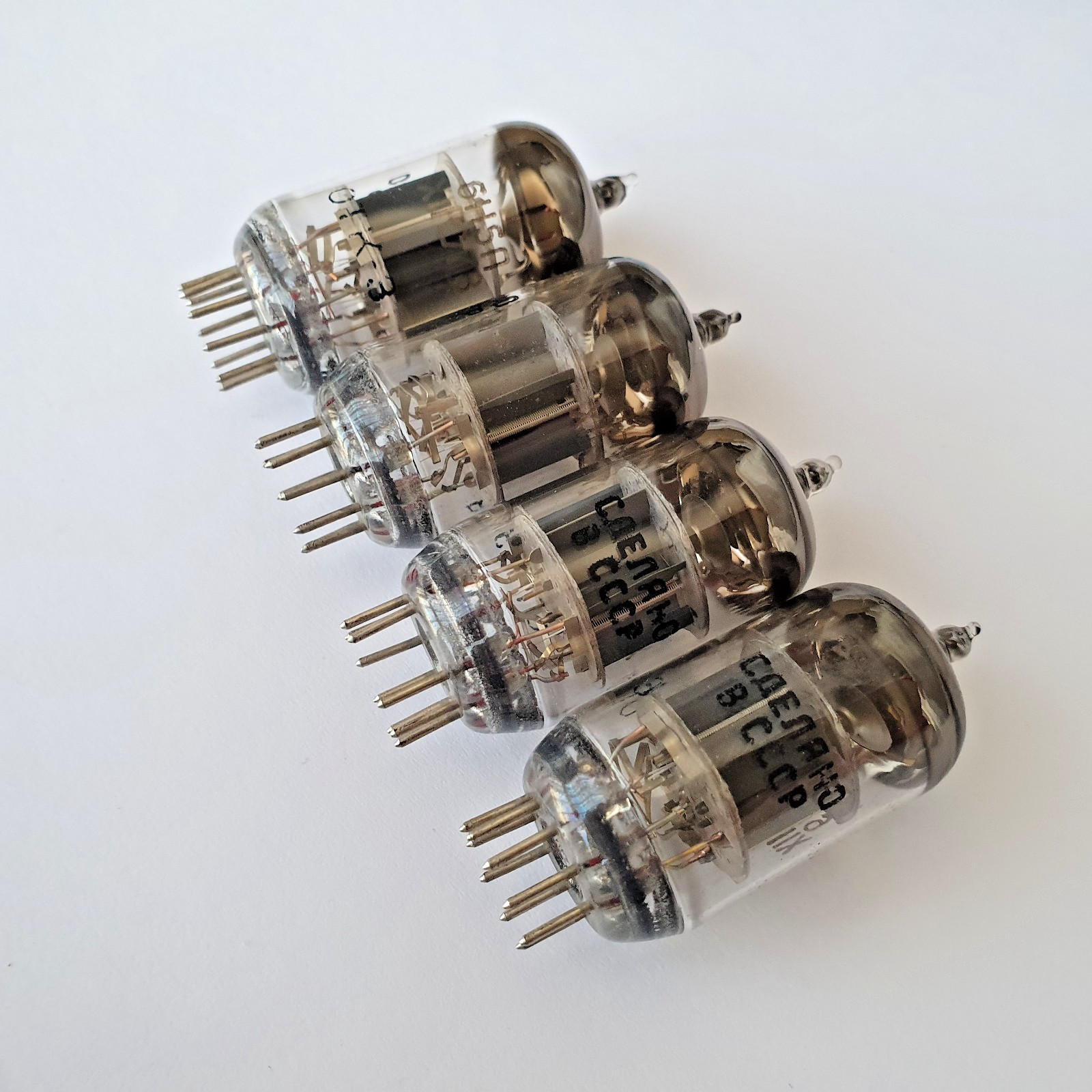 4 x 6N5P SUPER STRONG MATCHED Quad NEVZ Double Triode Tube ECC88 6DJ8 6N1P NEW
