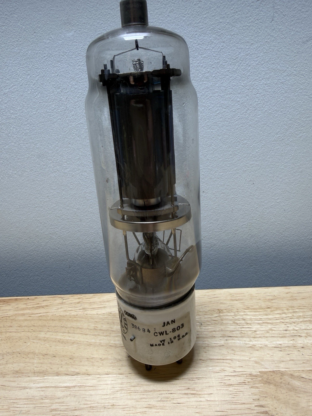 1942 Westinghouse Ceramic USN CWL-803 Vacuum Tube US NAVY. Untested.