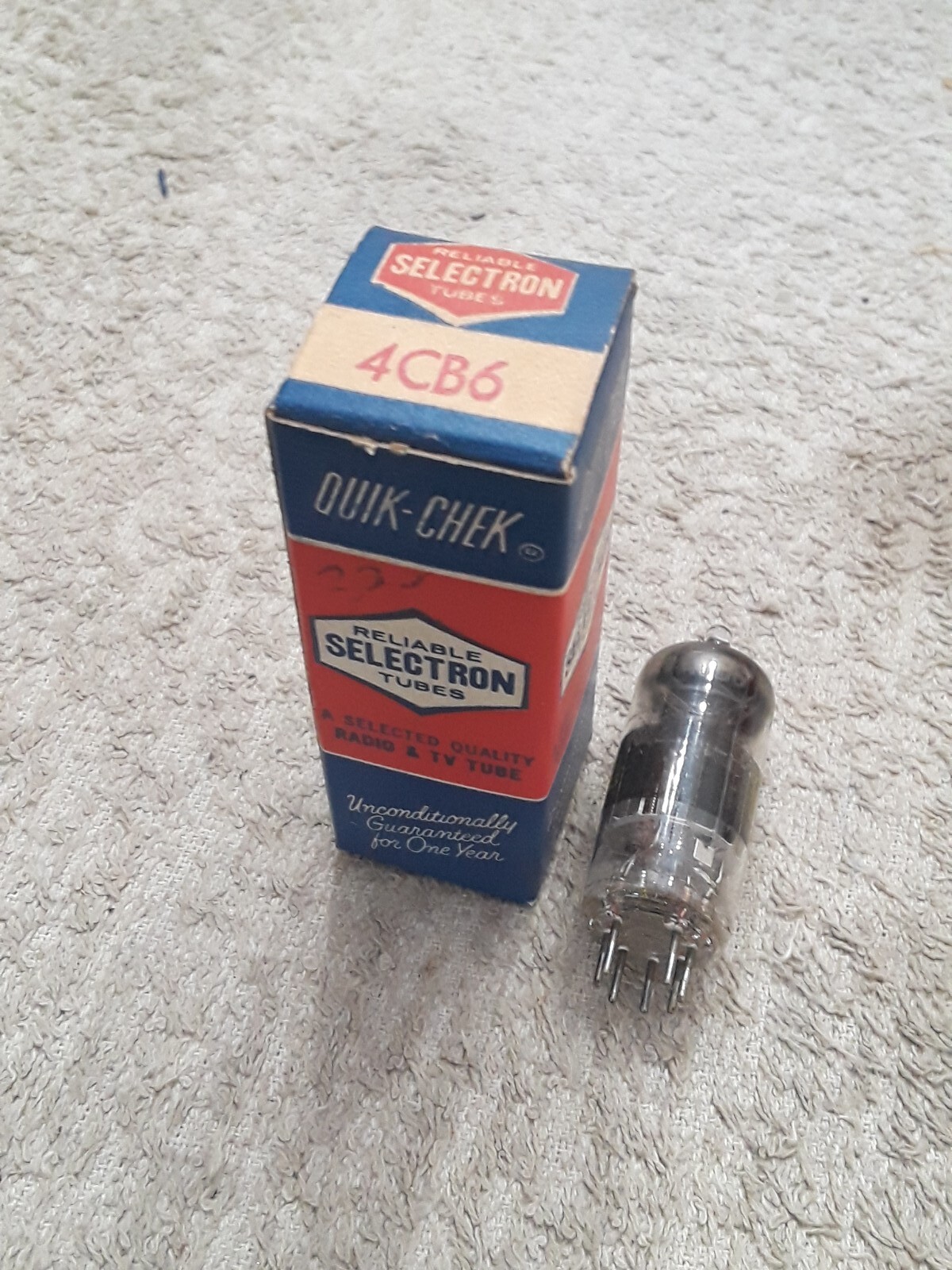 NOS Reliable Selectron 4CB6 Vacuum Tube