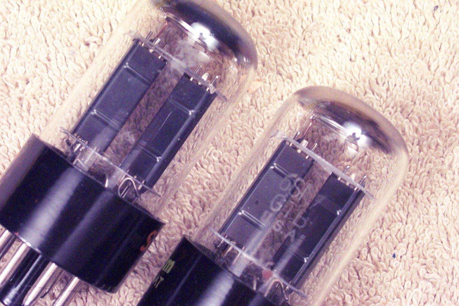 Two, NEW, Sylvania 6SN7GTB, chrome dome, matching pair #5, 6SN7GT