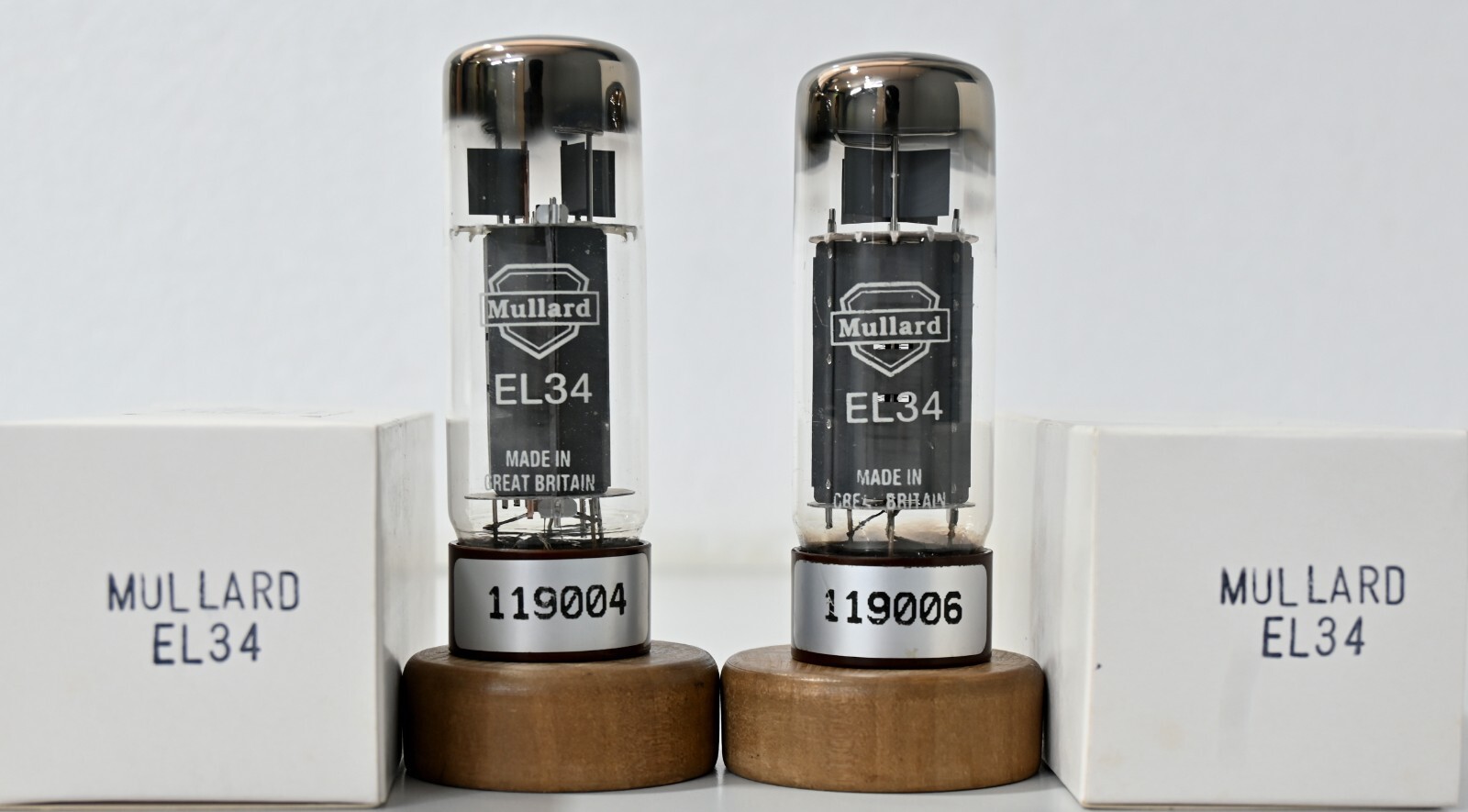 Mullard EL34 Double D Getter Made in Great Britain Amplitrex Tested Qty 2 Pcs