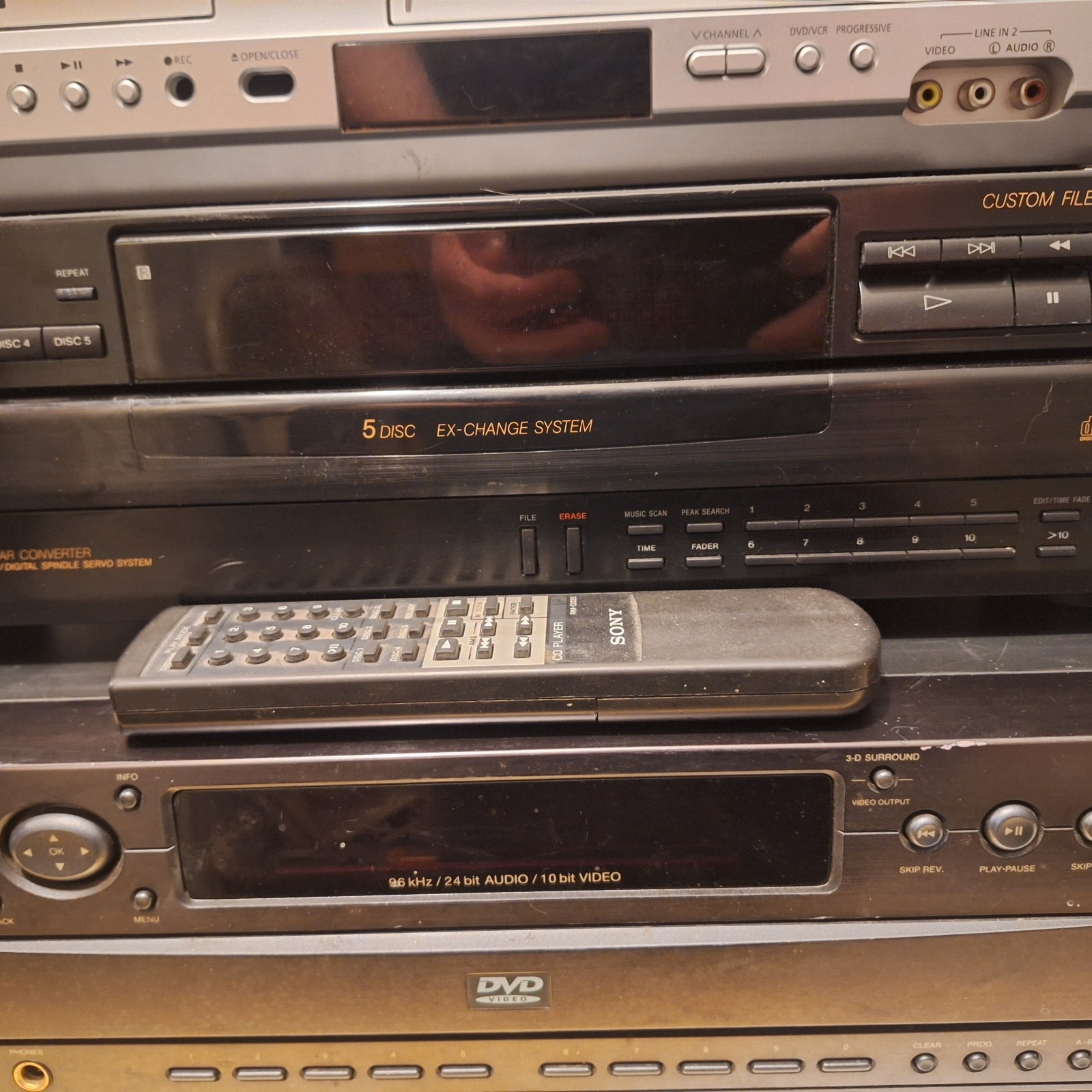PARTS!! READ!! Sony VCR DVD Combo | RCA DVD Changer | Sony CD Changer w/ Remote