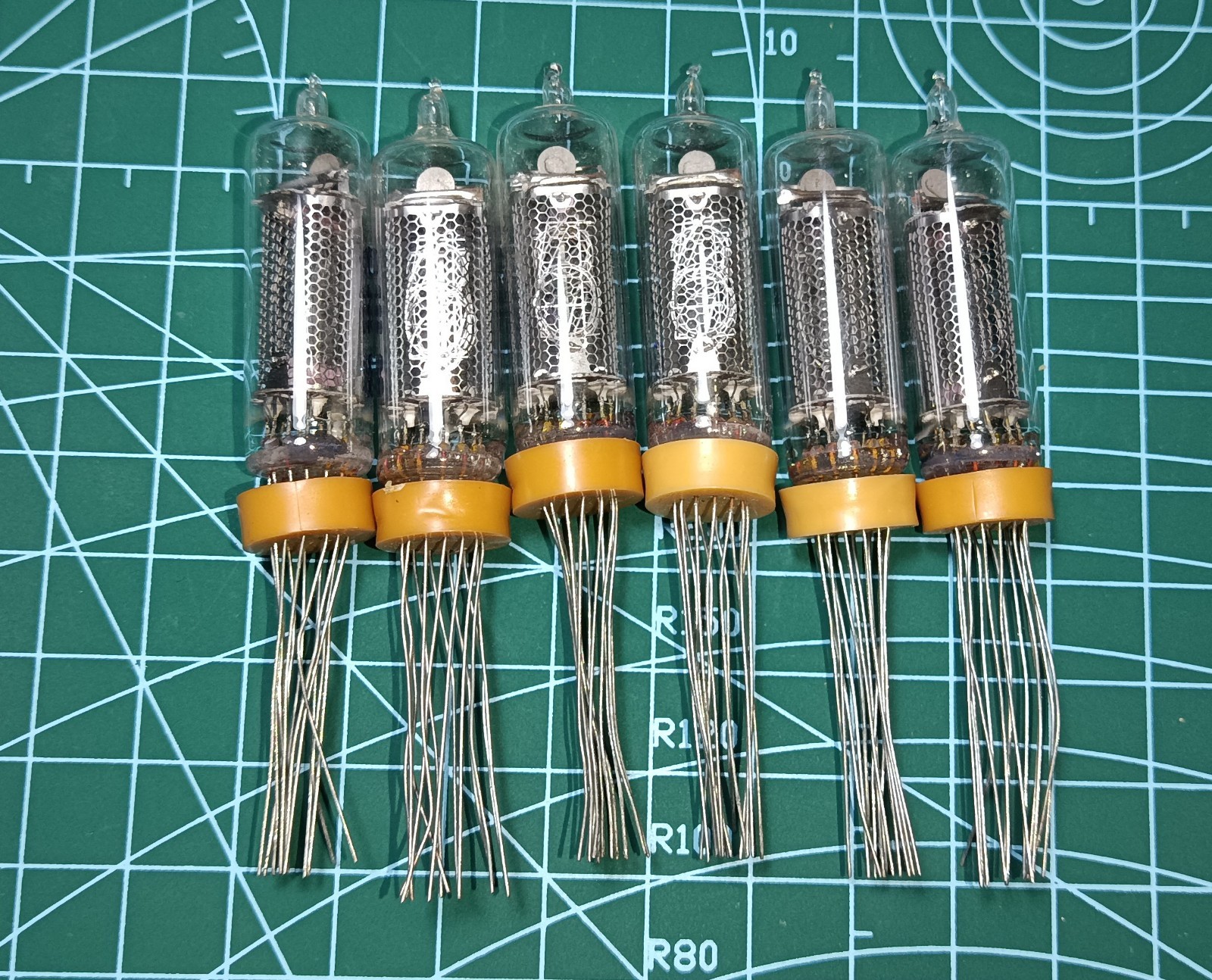 6 x IN-16 Nixie Tubes Set for DIY Clock Vintage USSR Neon NEW NOS Tested ✅