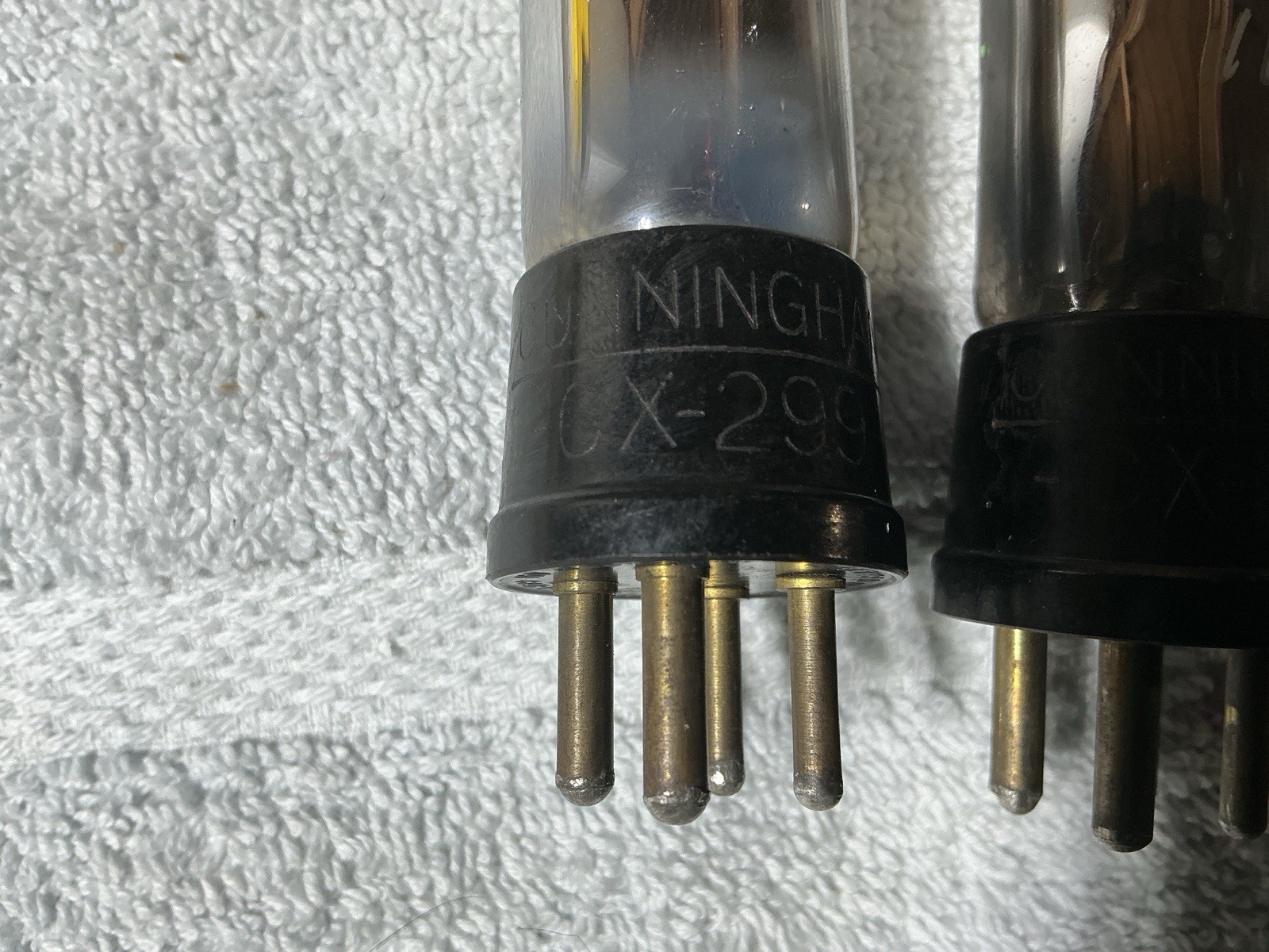 2 Type 99 Radio Detector Amplifier TUBES CX-299 UX-199 TV-7 TEST 70% Cunningham
