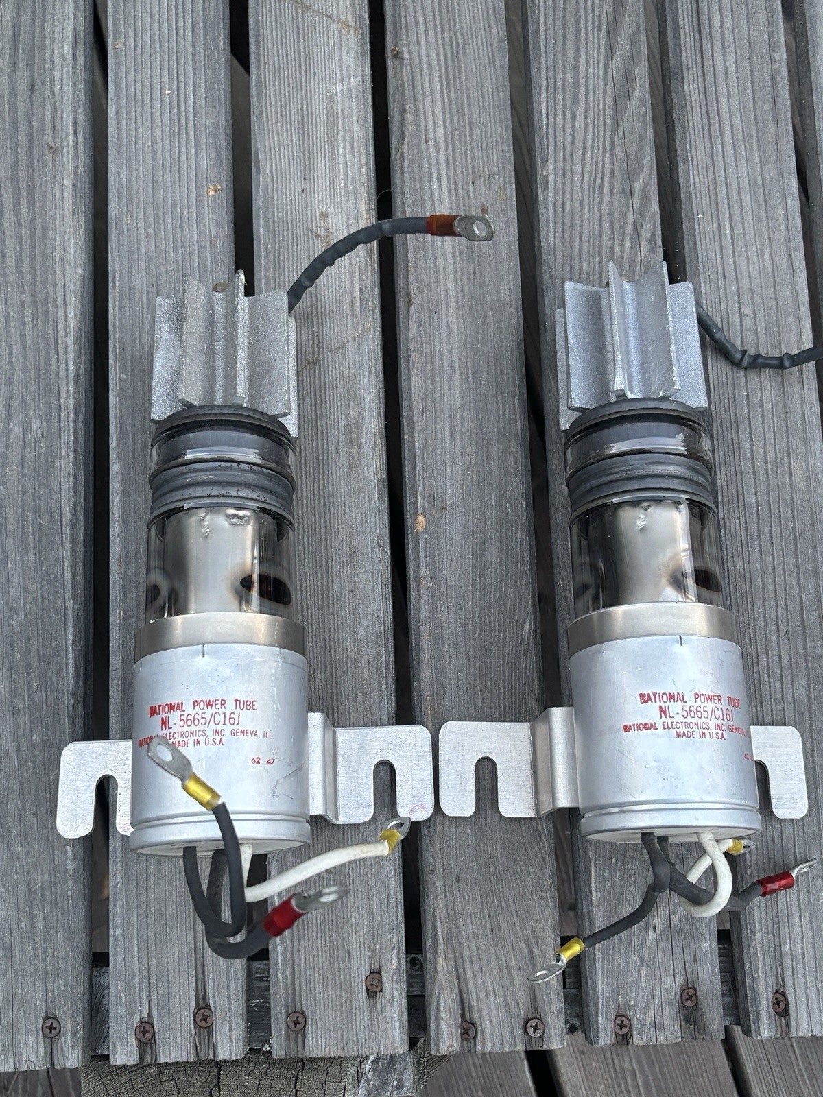 PAIR OF National Power Tube NL-5665/C16J Vacuum Tubes – GUARANTEED
