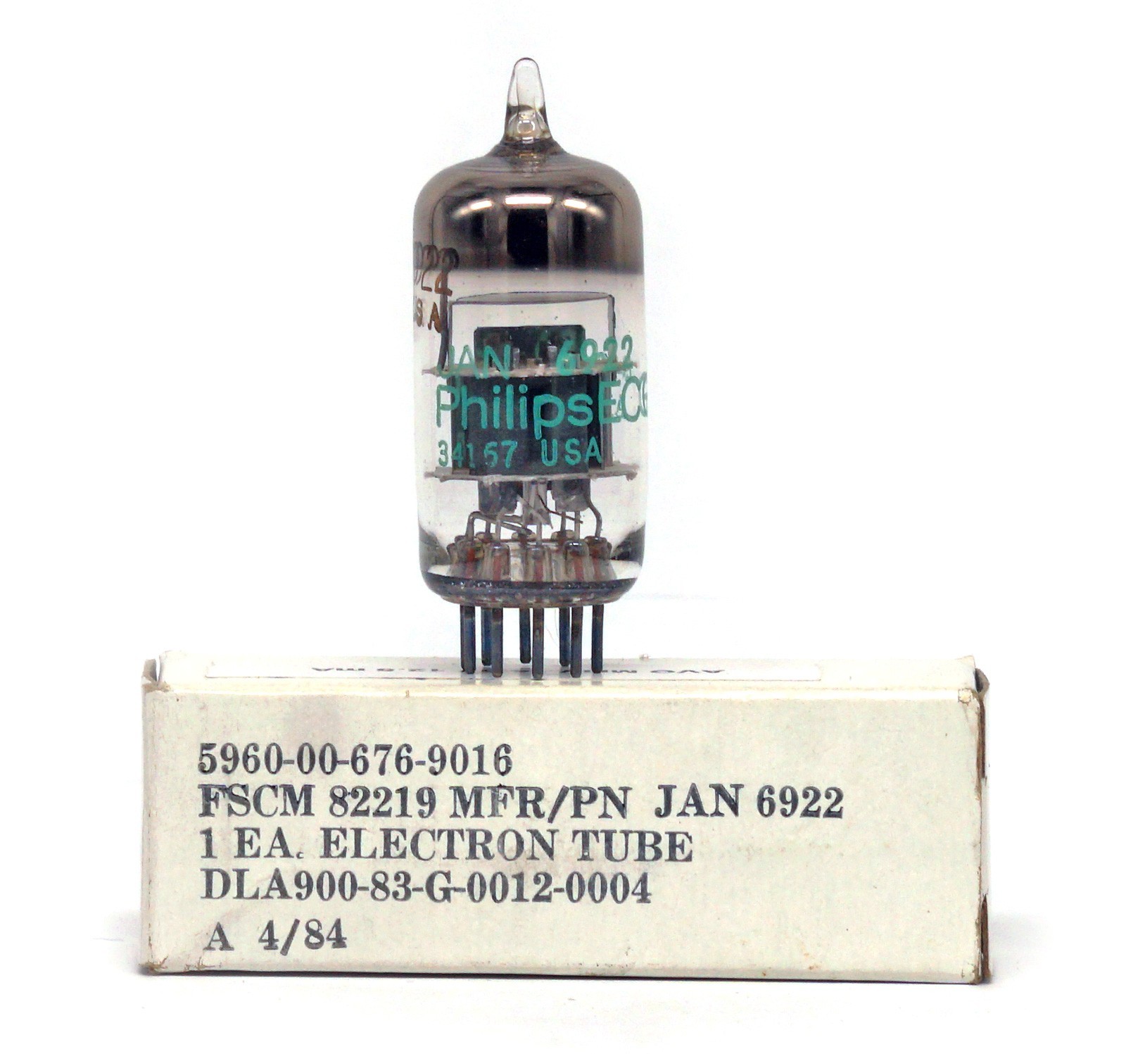 6922/E88CC PHILIPS ECG NOS USA Tube Valve 진공관 真空管 电子管 Tested AVO MkIV