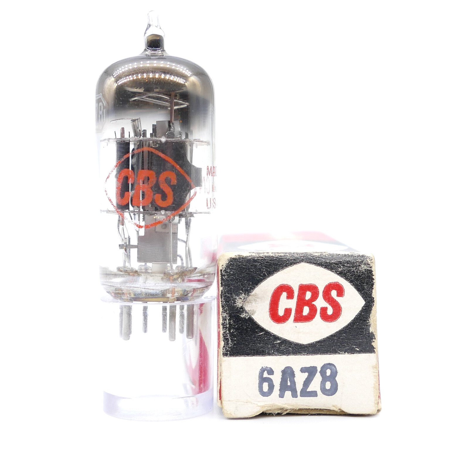 One CBS 6AZ8 Tube NOS NIB Black Plate Triode/Pentode GM%: 103/115 AMPLITREX