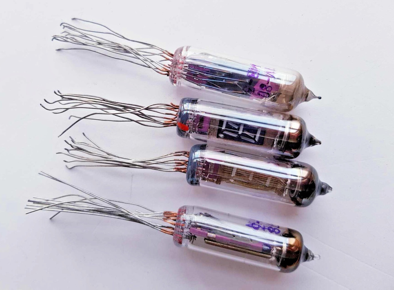 4 x IV-3 VFD Display Indicator TUBE Nixie DIY Clock Soviet 7-SEGMENT