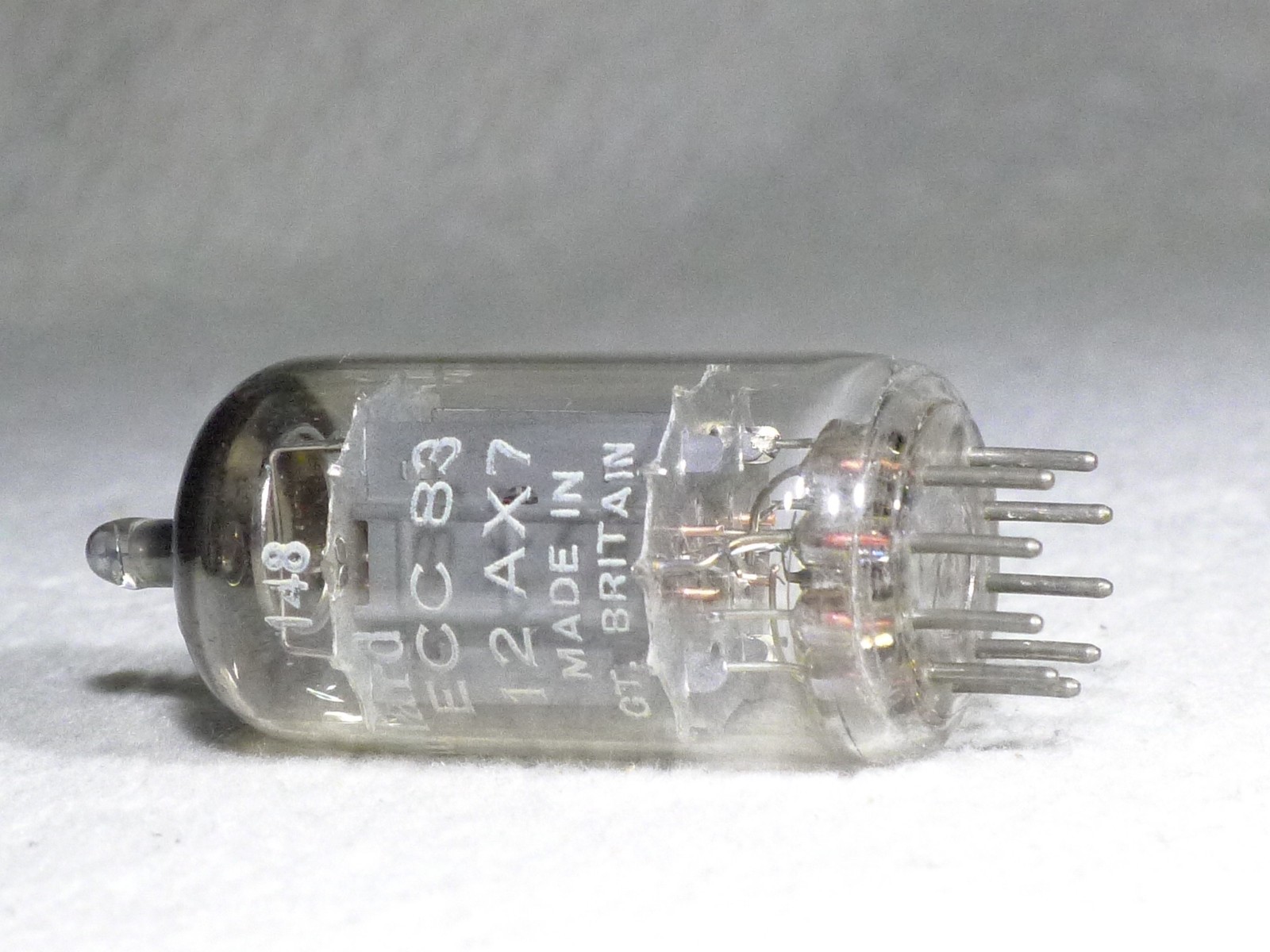 Matched Pair Mullard 12AX7/ECC83 Long Plate Dual Post O-Getter UK 1958 Strong