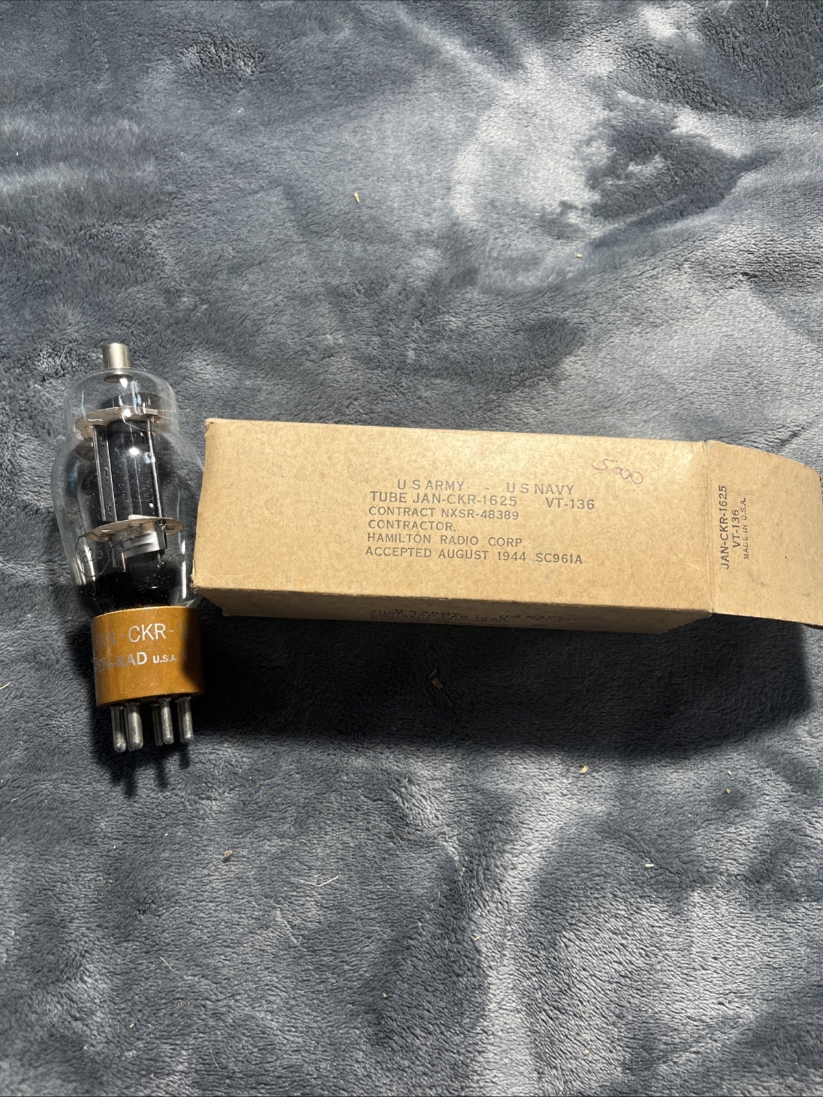 JAN-NOS VT 136 1625 KEN-RAD VACUUM TUBE GUITAR AMP RADIO AUDIO PART