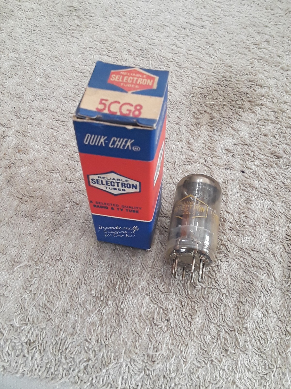 NOS Reliable Selectron 5CG8 Vacuum Tube