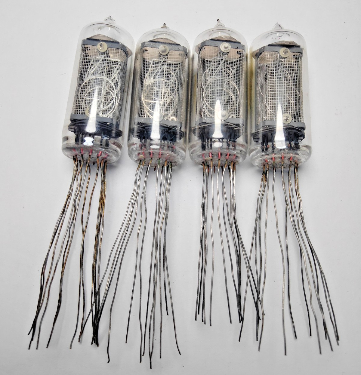 4 pcs USED IN-8-2 FINE GRID Nixie Tubes for Clock