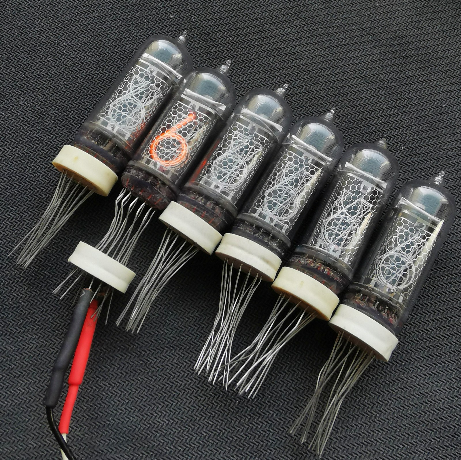 6pcs IN-14 IN14 ИН-14 NIXIE TUBES tested NEW for DIY NIXIE CLOCK soviet NOS