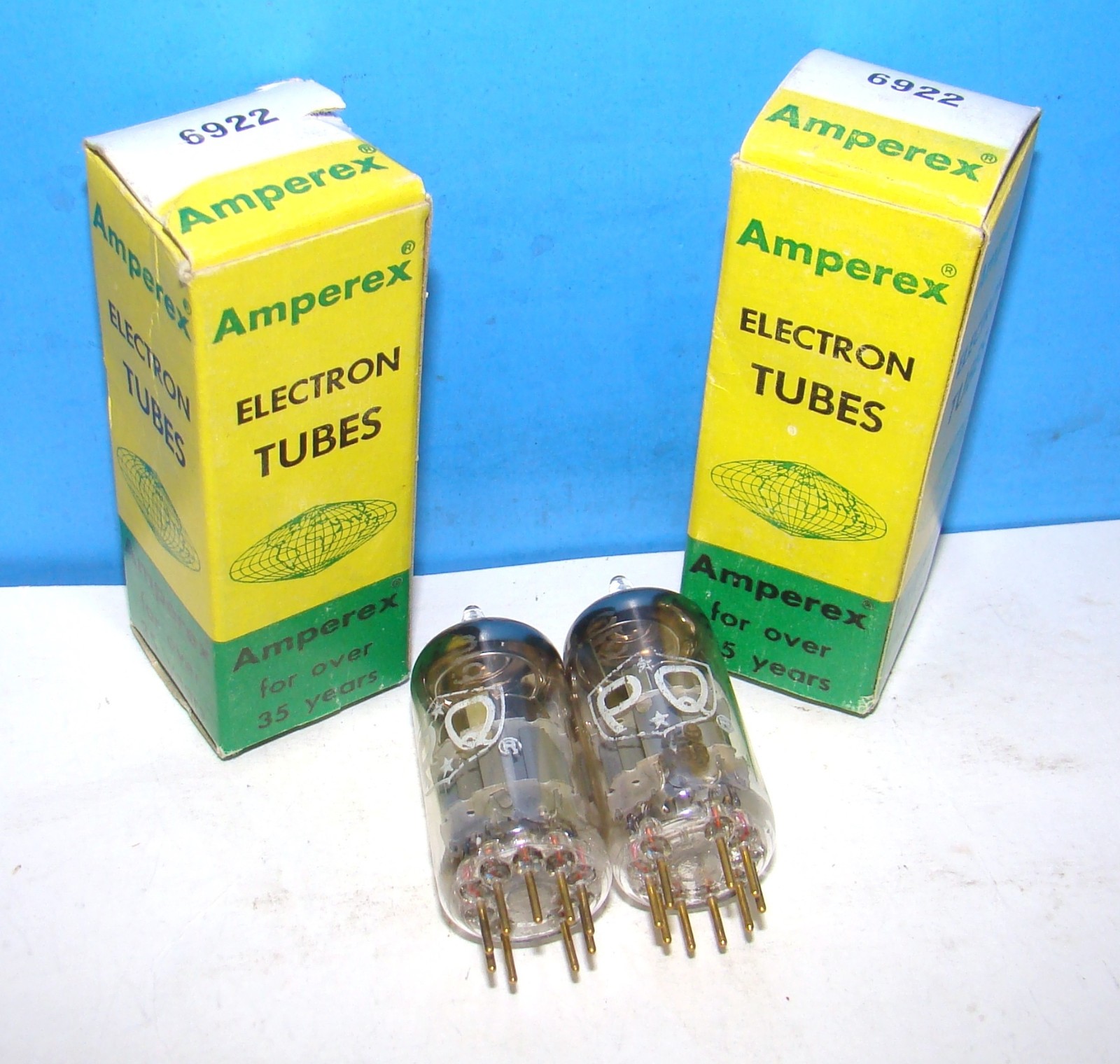 6922 Amperex PQ 2 7L9 Heerlen 1969 radio audio vacuum tubes amplifier E88CC 6DJ8