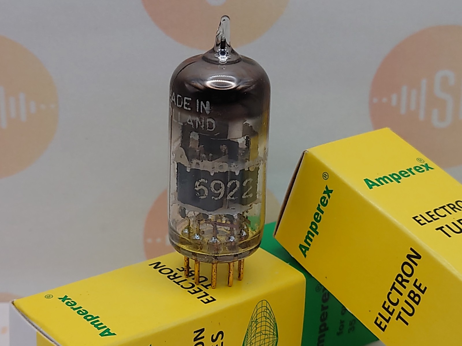 1x Amperex E88CC 6922 PQ O-getter – Holland – NOS