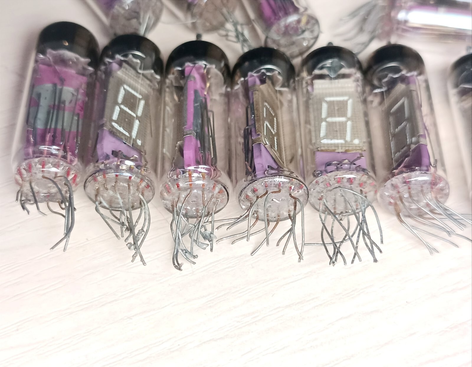10 pcs IV-6 VFD Tube DIGIT DISPLAY NIXIE CLOCK luminescent indicator USED #1